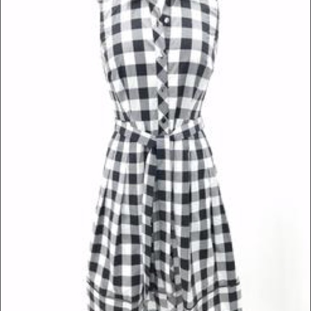 Talbots Buffalo Plaid Sleeveless Shirtdress